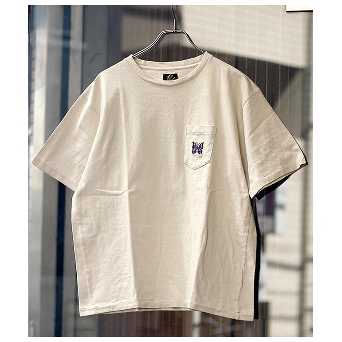 ニードルズ NEEDLES パピヨン エンブロイダリー ポケット Tシャツ S/S