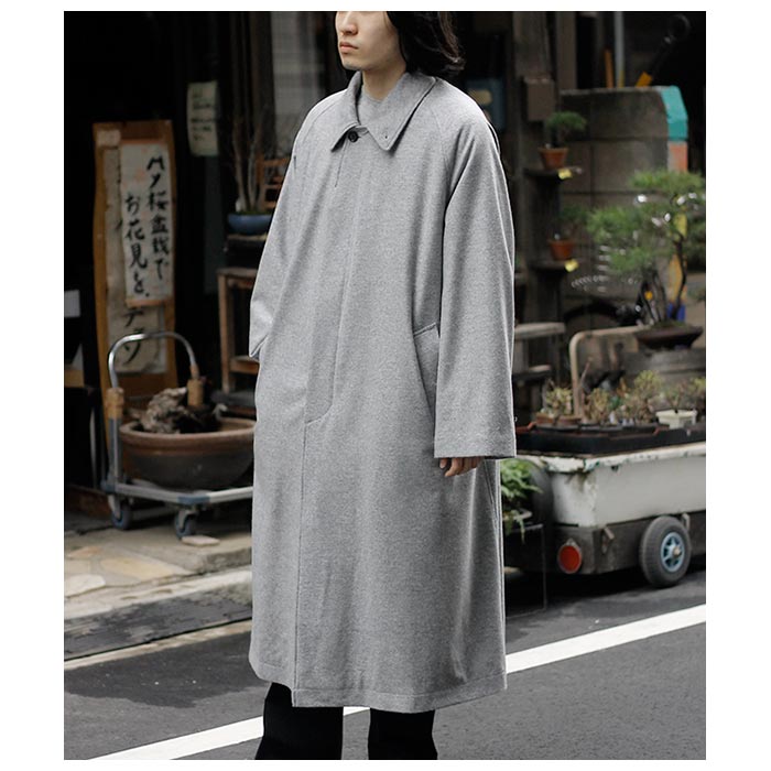 インテリム INTERIM カシミヤ ドレープ ハイパービッグ ベルテッド