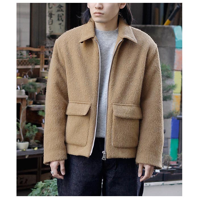 インテリム INTERIM ダブルフェイス ヘアリー アルパカ ウール