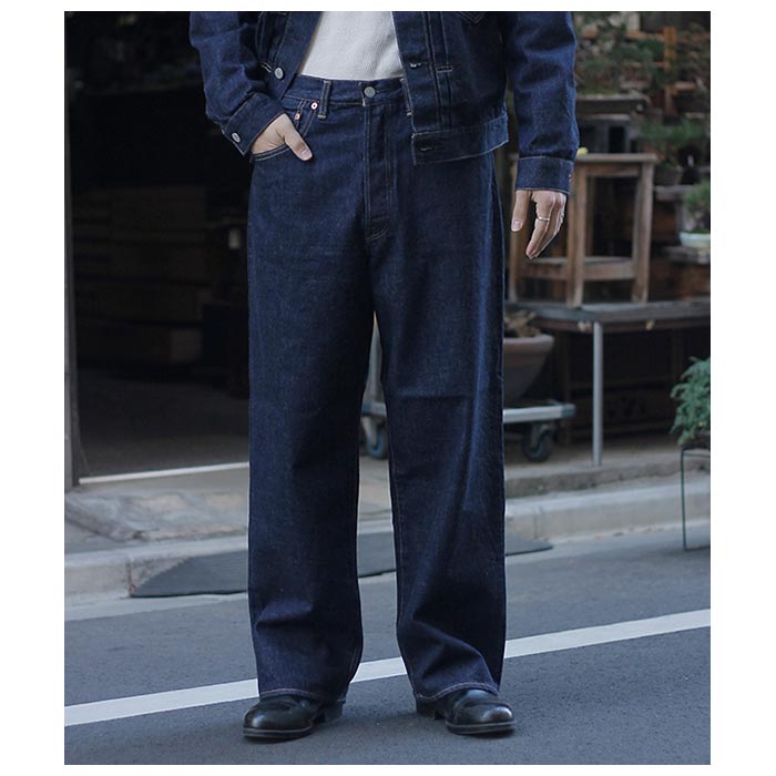 SCYE サイ セルヴィッチデニム ワイド レグ ジーンズ Selvedge Denim