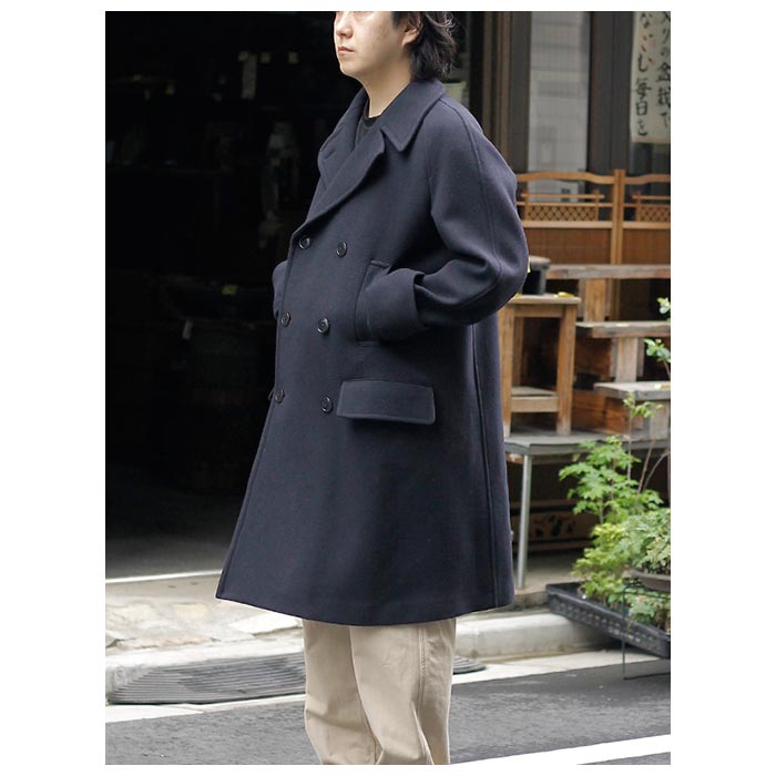 SCYE サイ ウール カシミヤ メルトン ダブル オーバーコート Wool