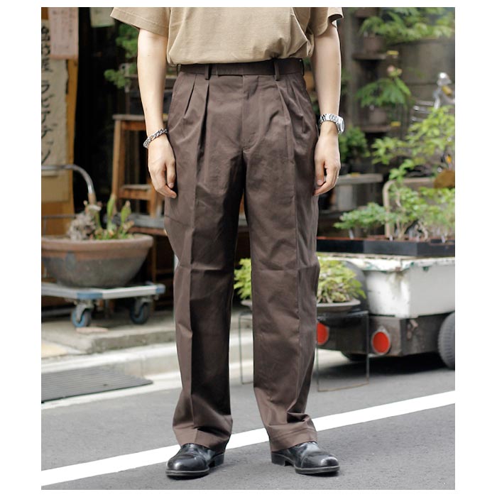 SCYE サイ サンホアキン コットン プリーツ トラウザー San Joaquin