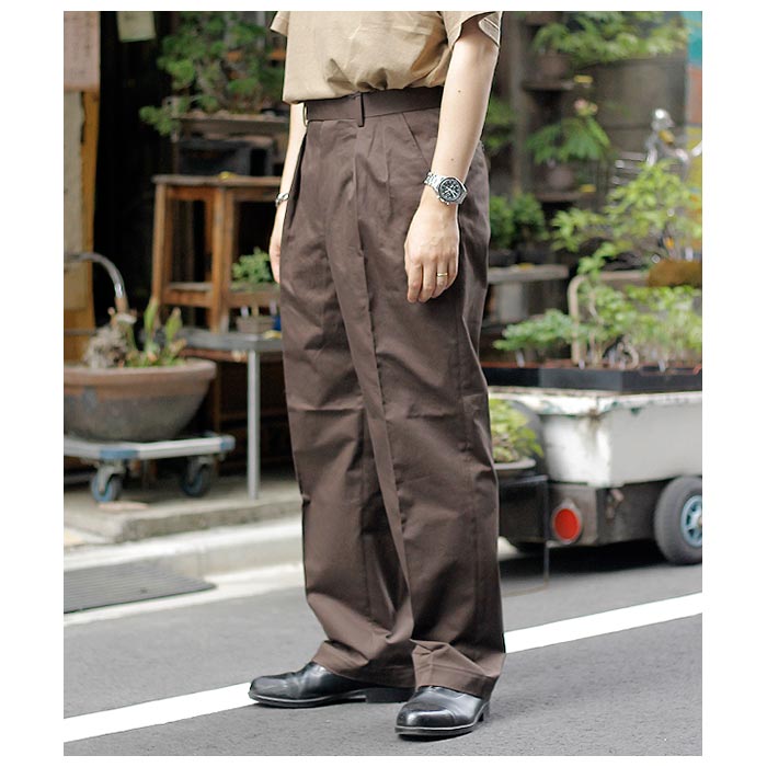 SCYE サイ サンホアキン コットン プリーツ トラウザー San Joaquin