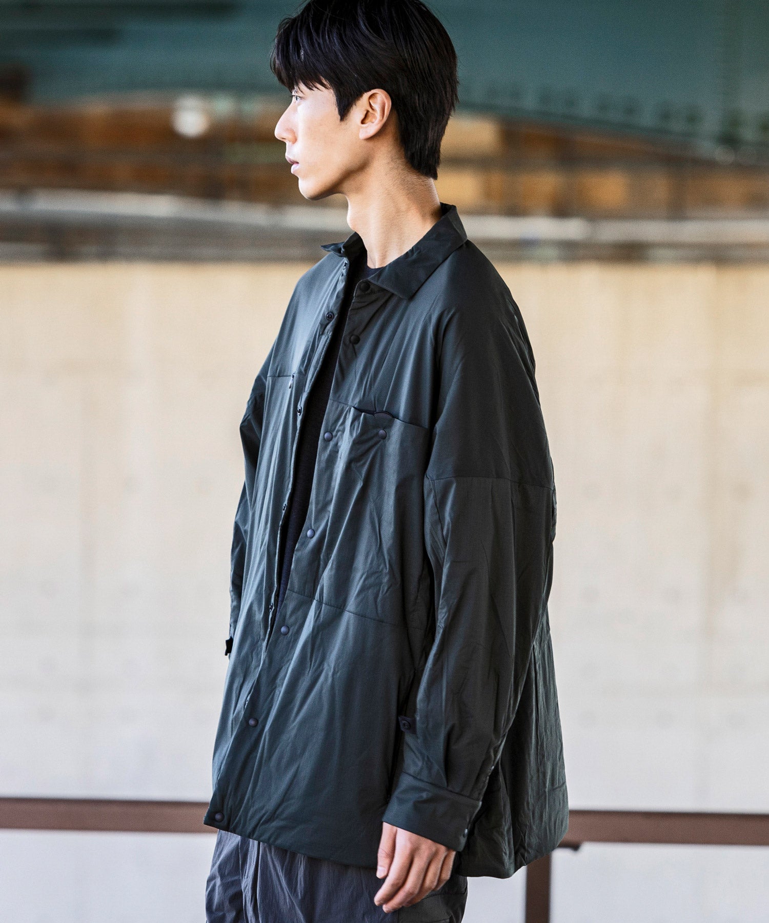 MENS】ロングスリーブシャツ 中綿入りシャツ Insuluted air shirts