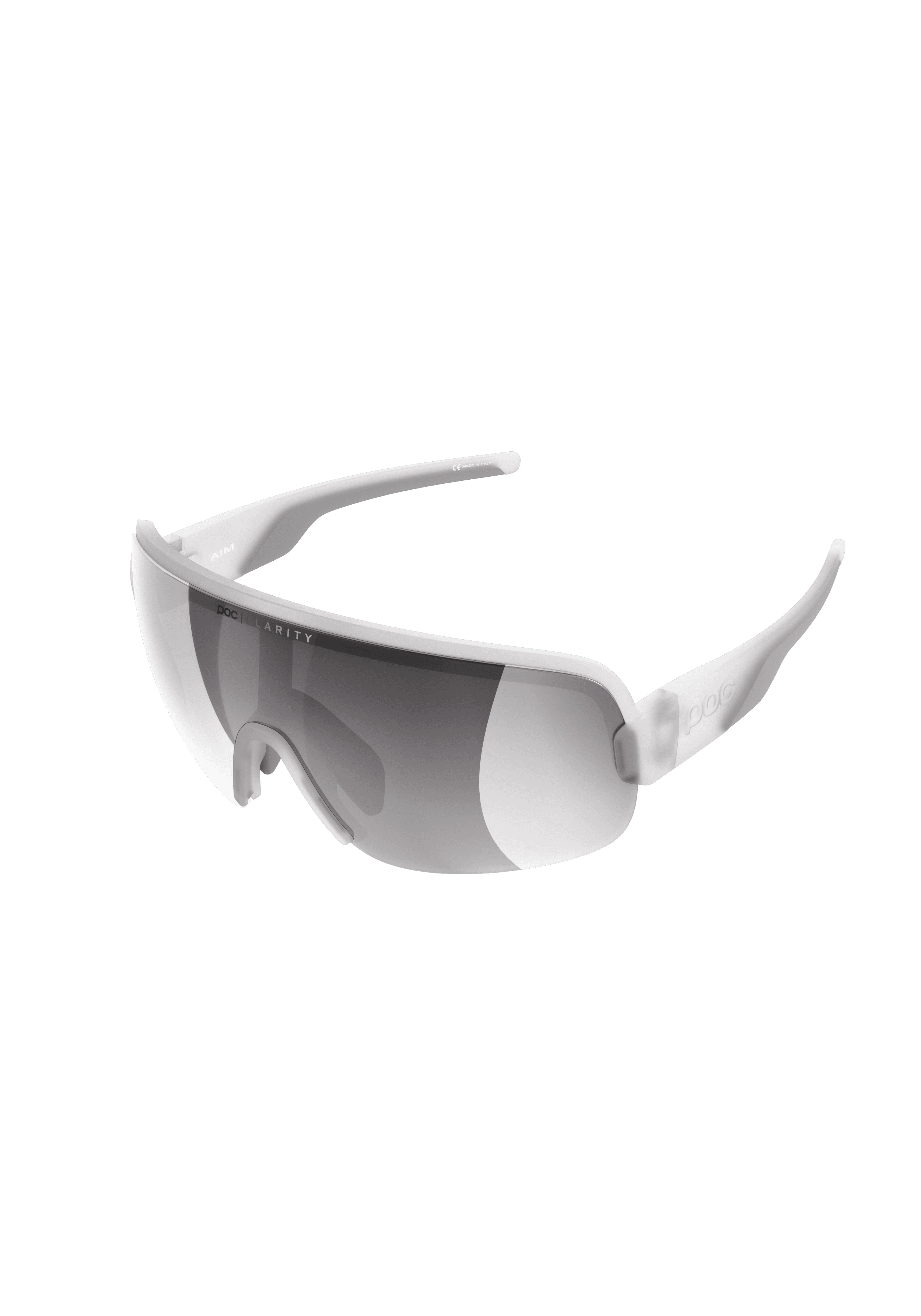 Aim Bike Sunglasses in Transparent Crystal | Cycling Eyewear | POC