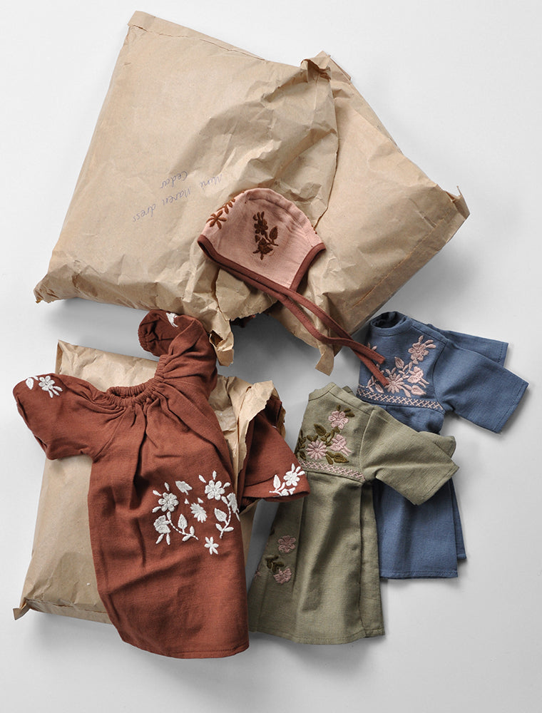 Apolina for the Polka Dot Club-Brown Maren Dress – POLKA DOT CLUB