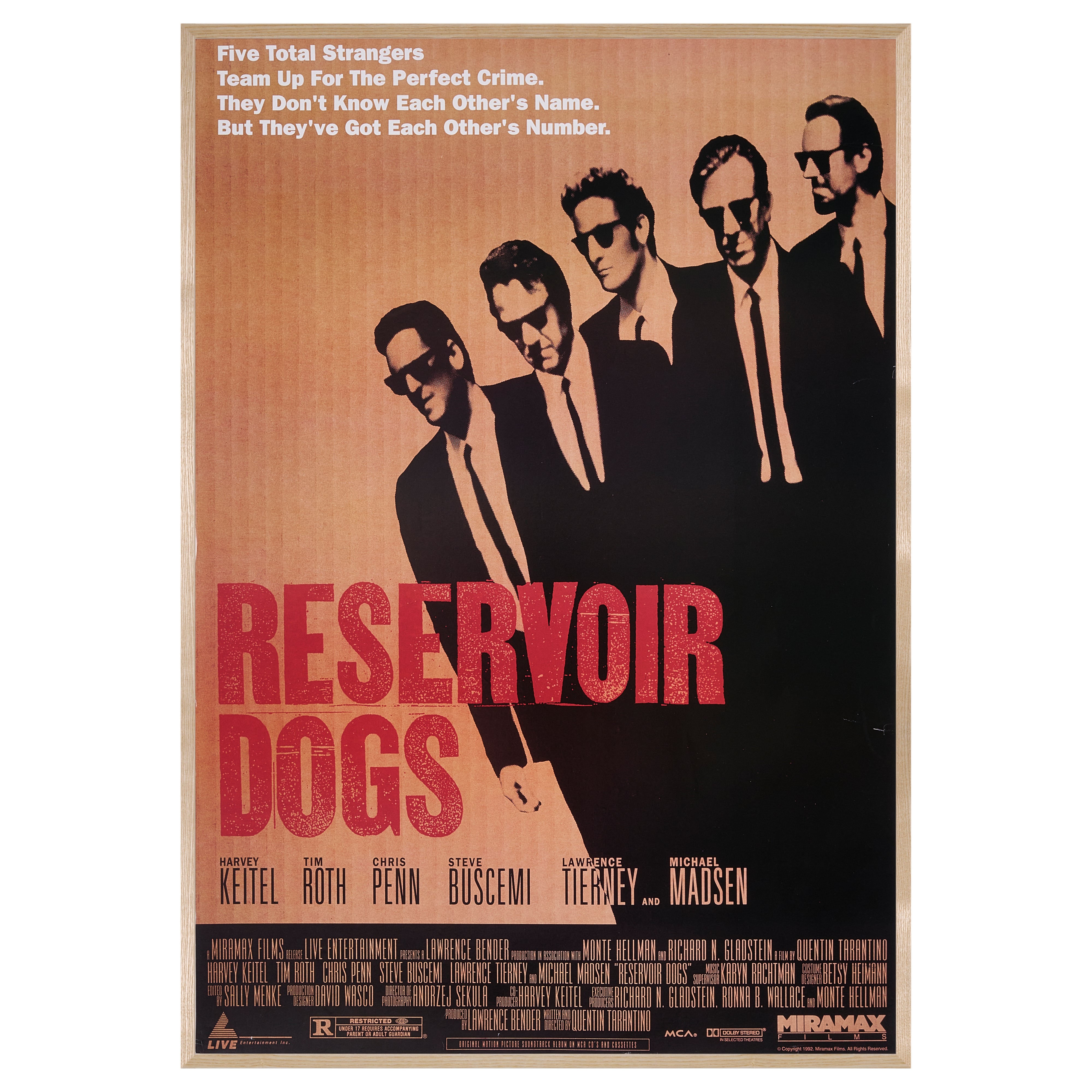 限定10枚】RESERVOIR DOGS（レザボア・ドッグス） 1992 (Vertical