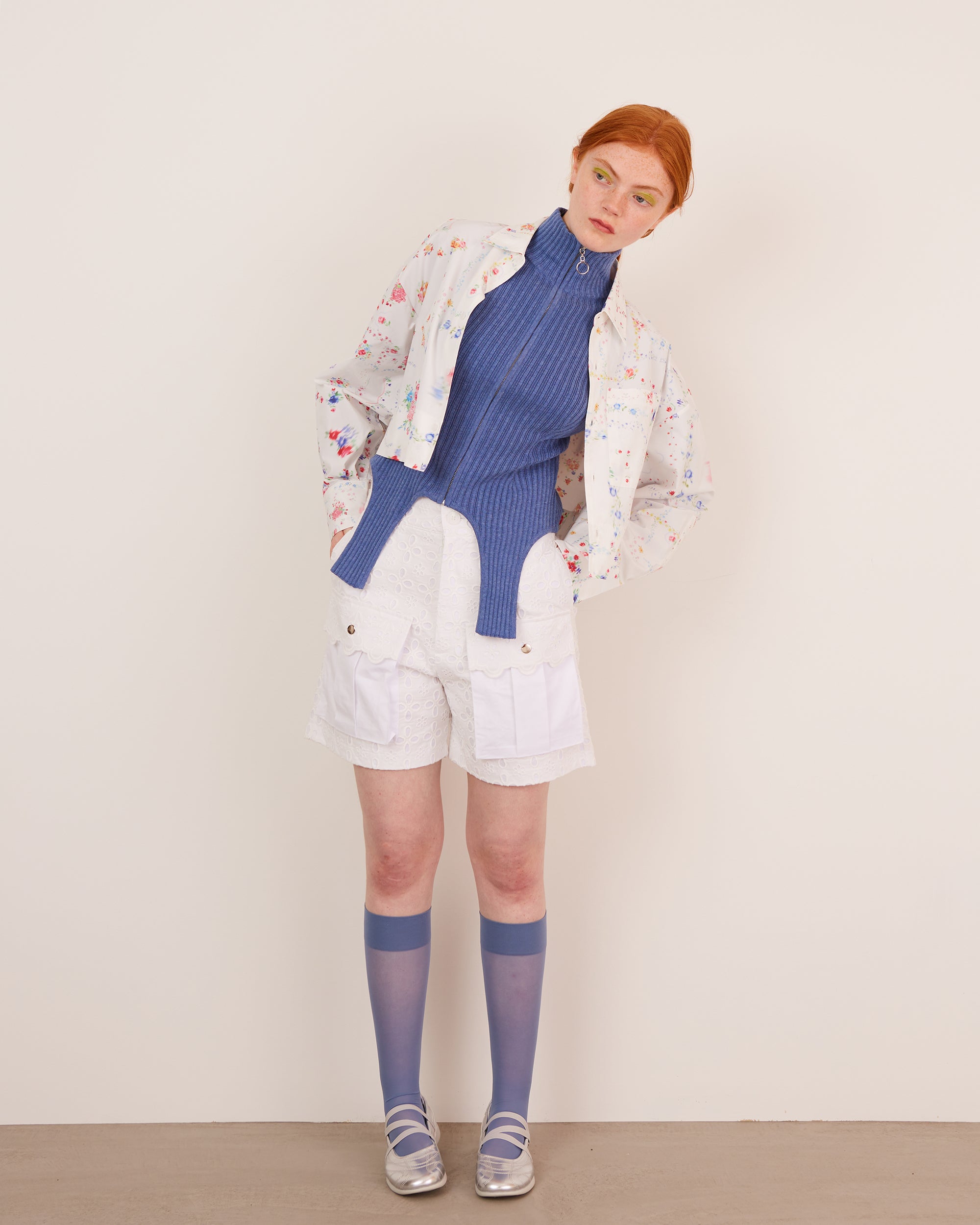 Cropped shirt (multi)