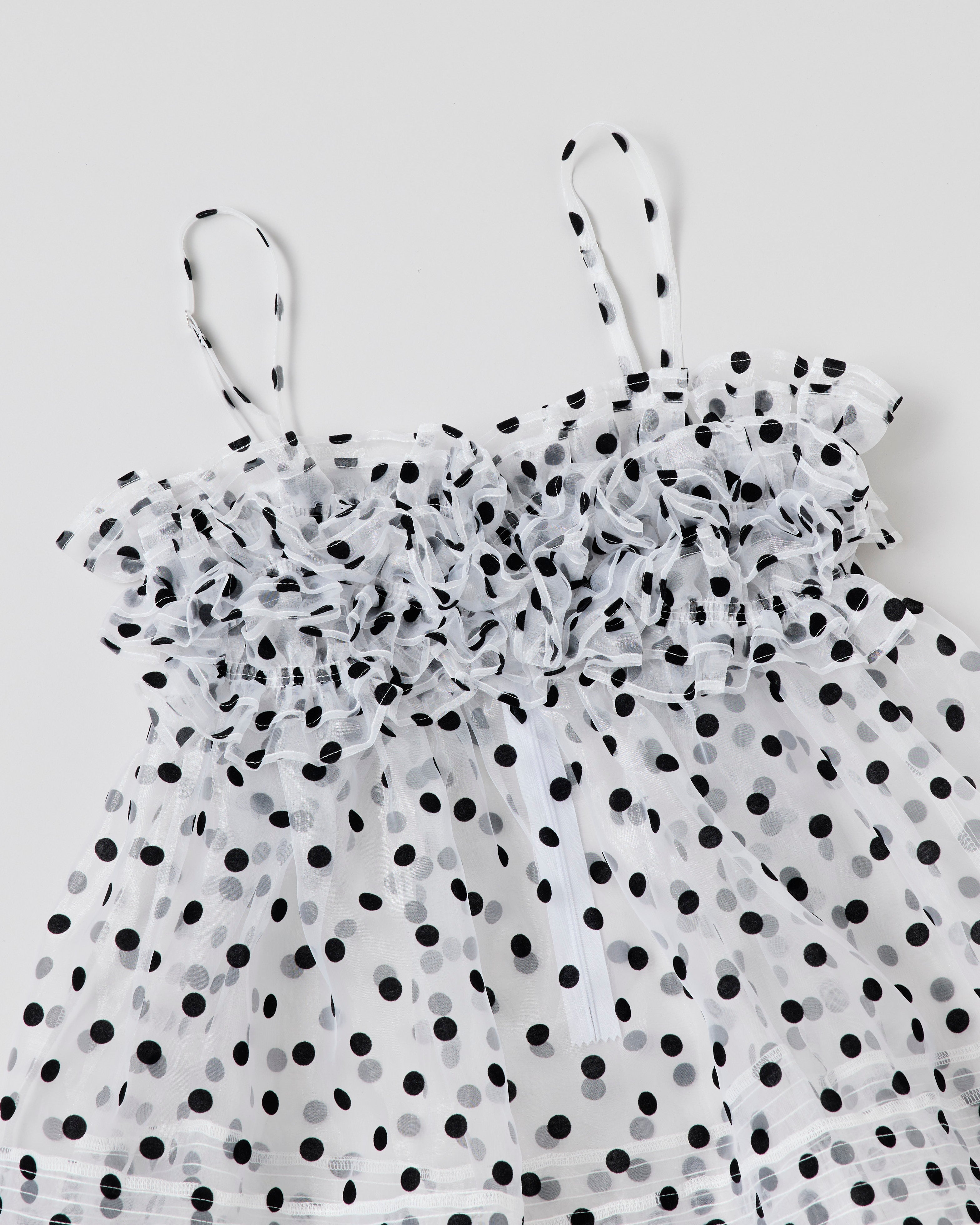 Wave gathered peplum bustier (dot)