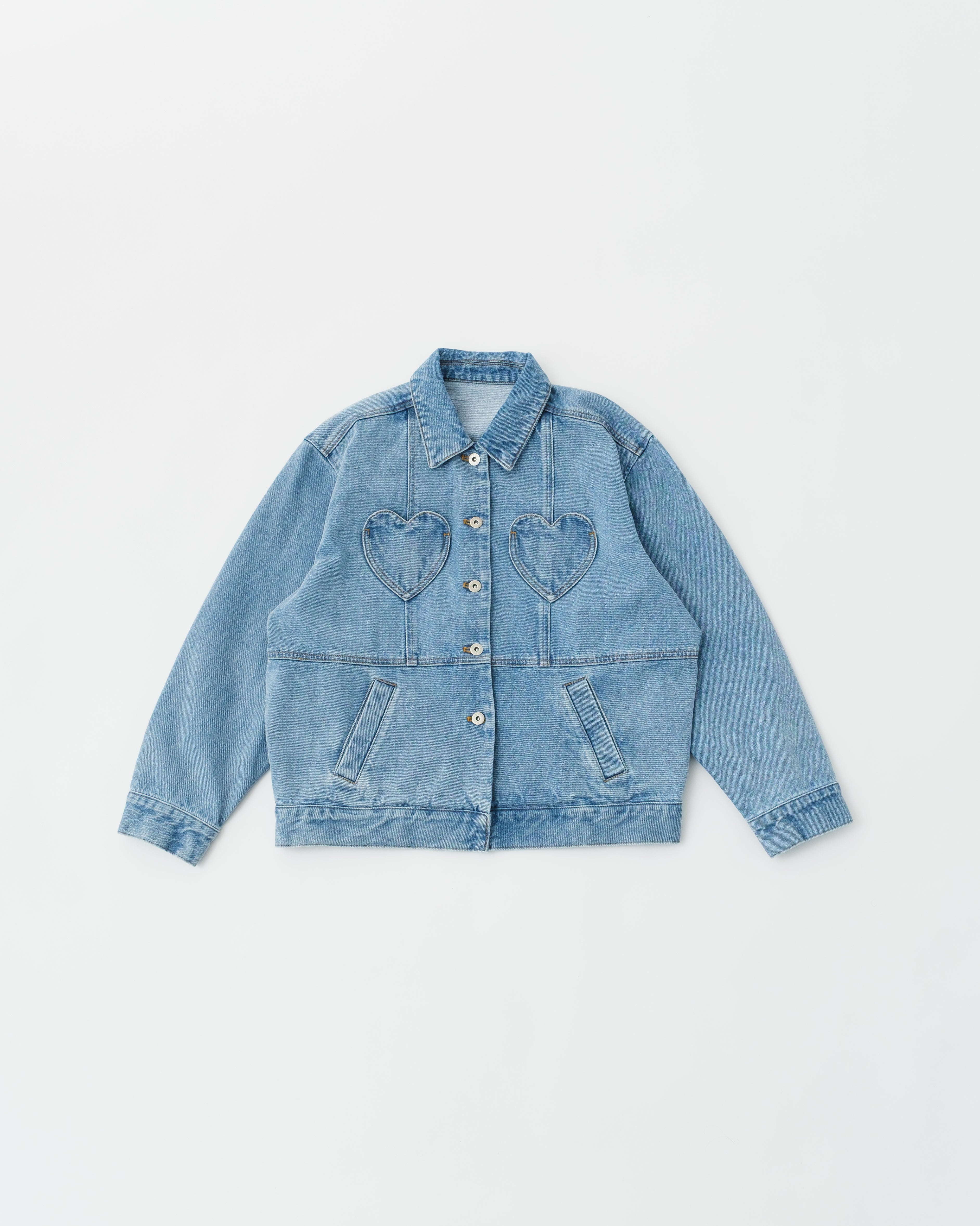 Heart pocket denim jacket