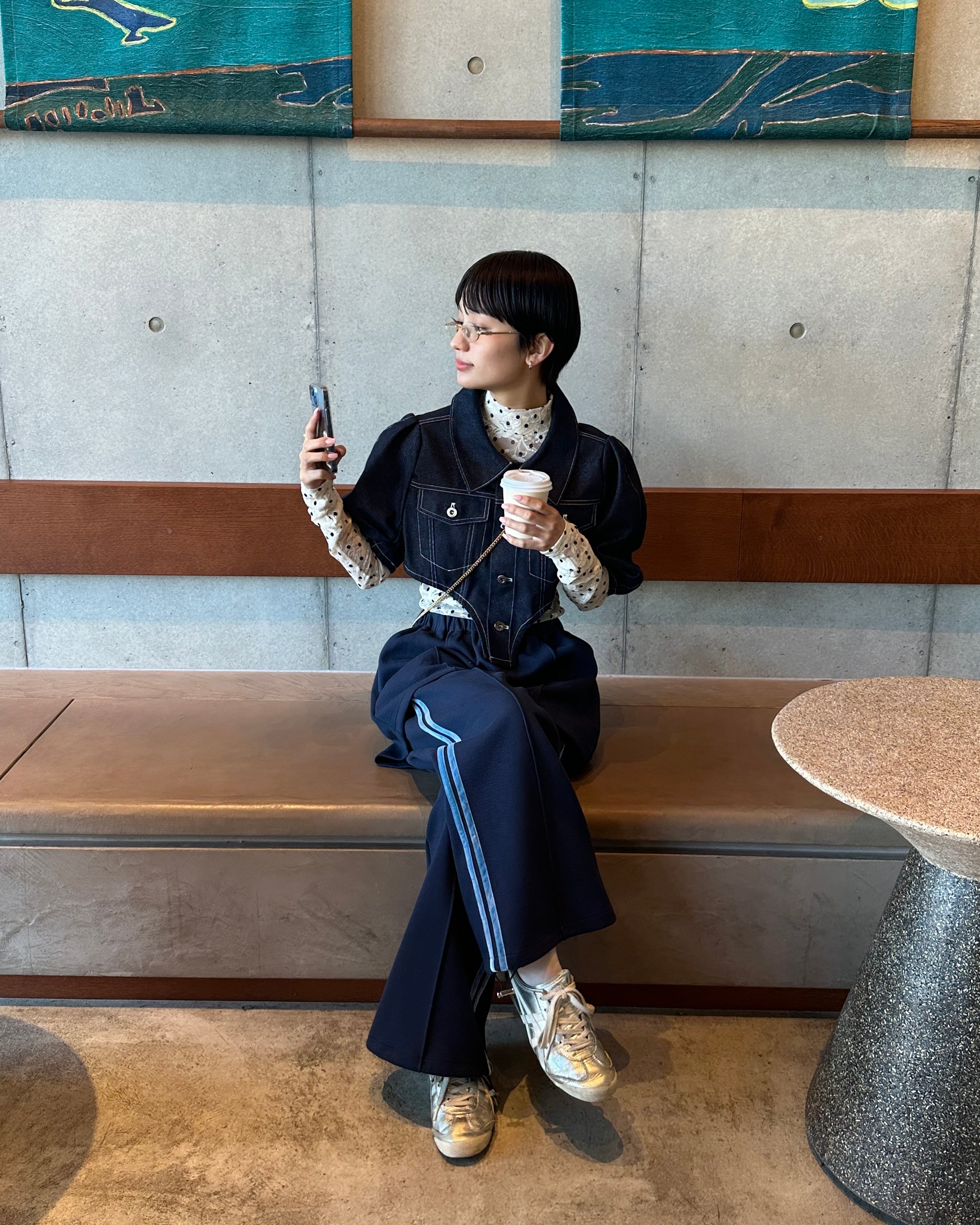 Cutline denim jacket