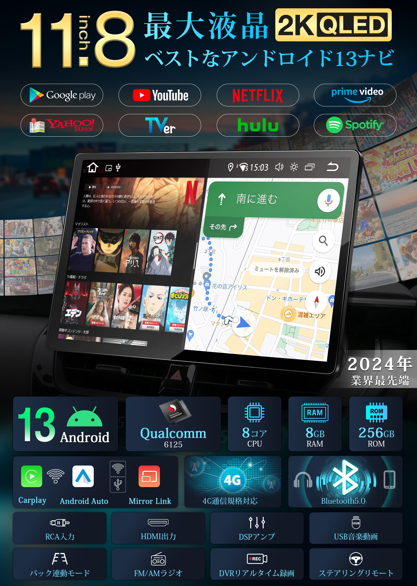PRA106 Androidカーオーディオ – PORMIDO