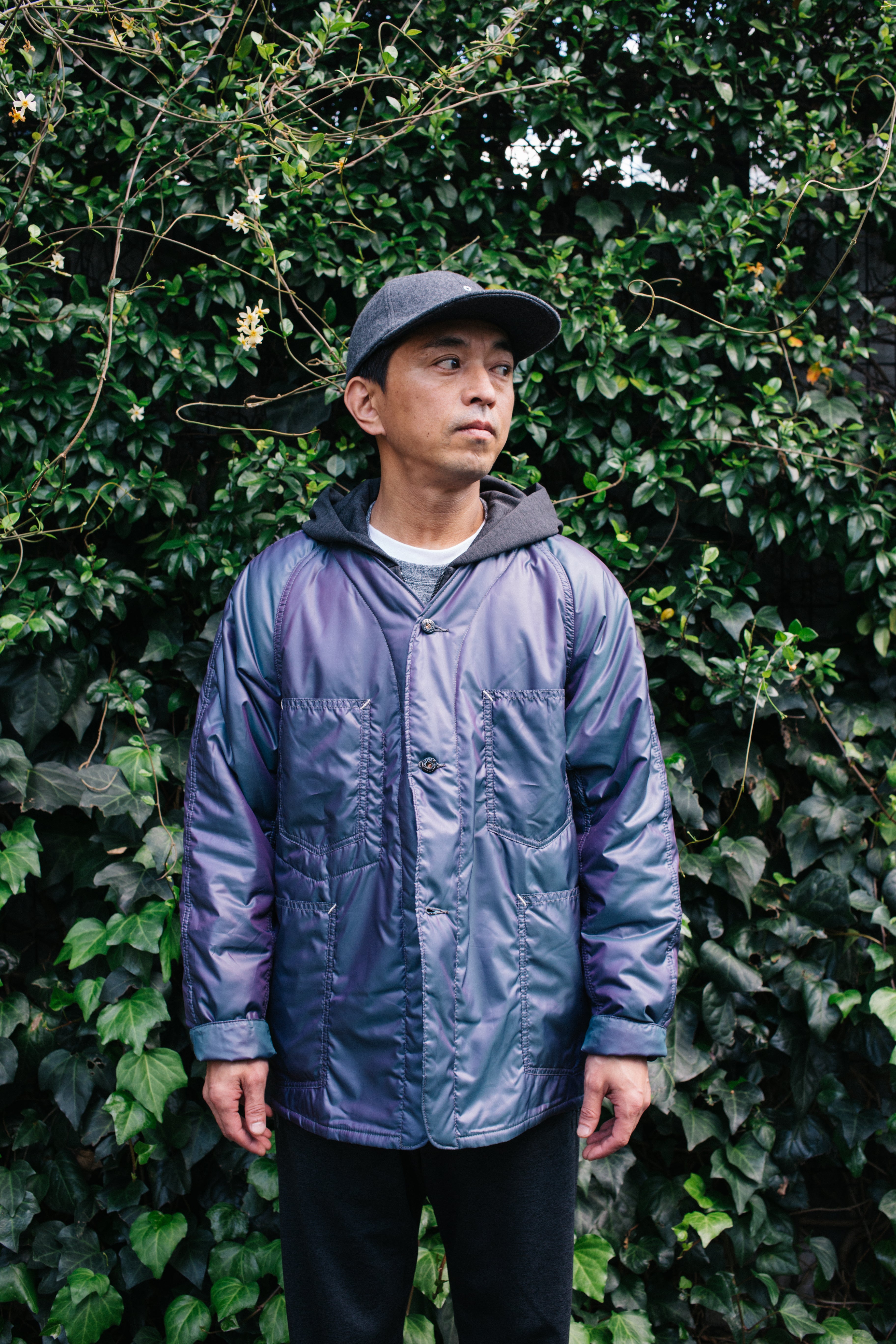 3103 POST 42 DV PT4 : poly taffeta w/ thinsulate navy iridescent