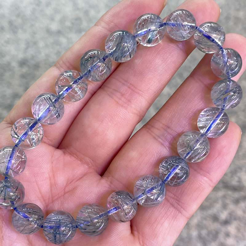 希少品☆激安☆ブルールチルクォーツ☆ブレスレット☆天然無処理☆半