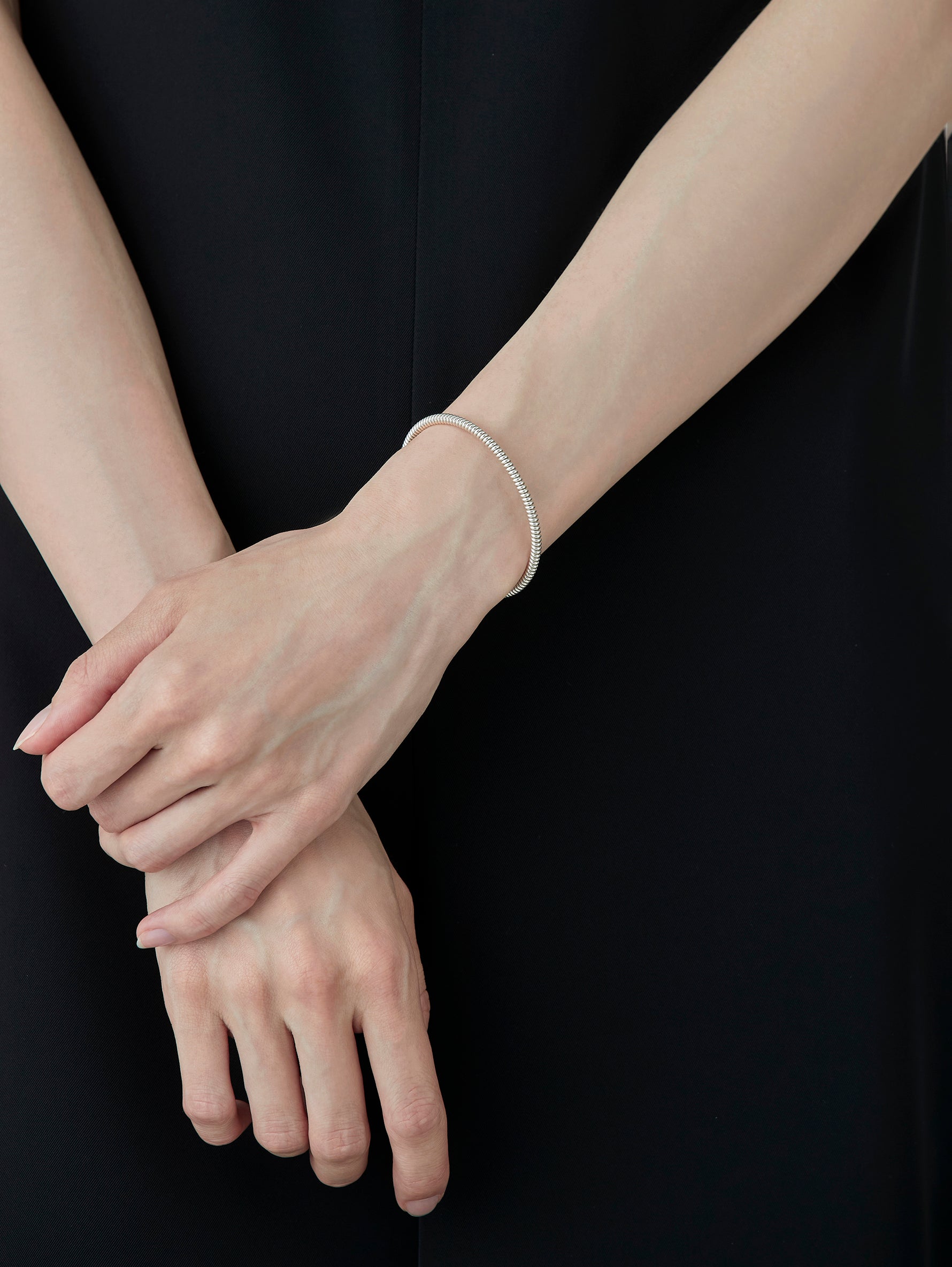 Spring Bracelet -Silver-