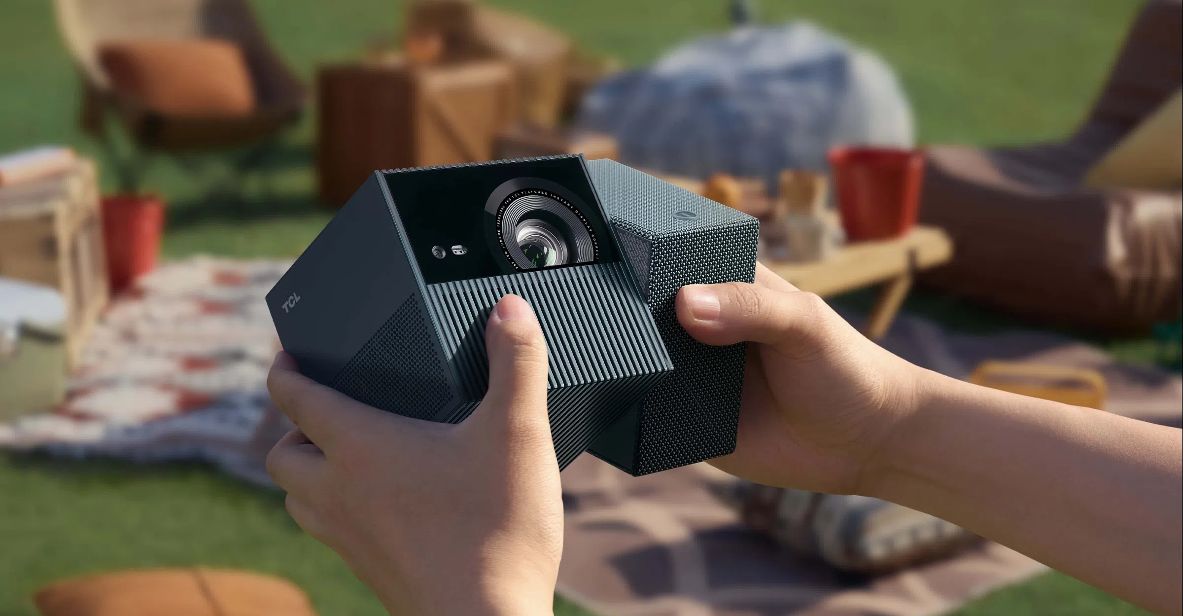 TCL's fun little PlayCube projector is a Google TV concept no more