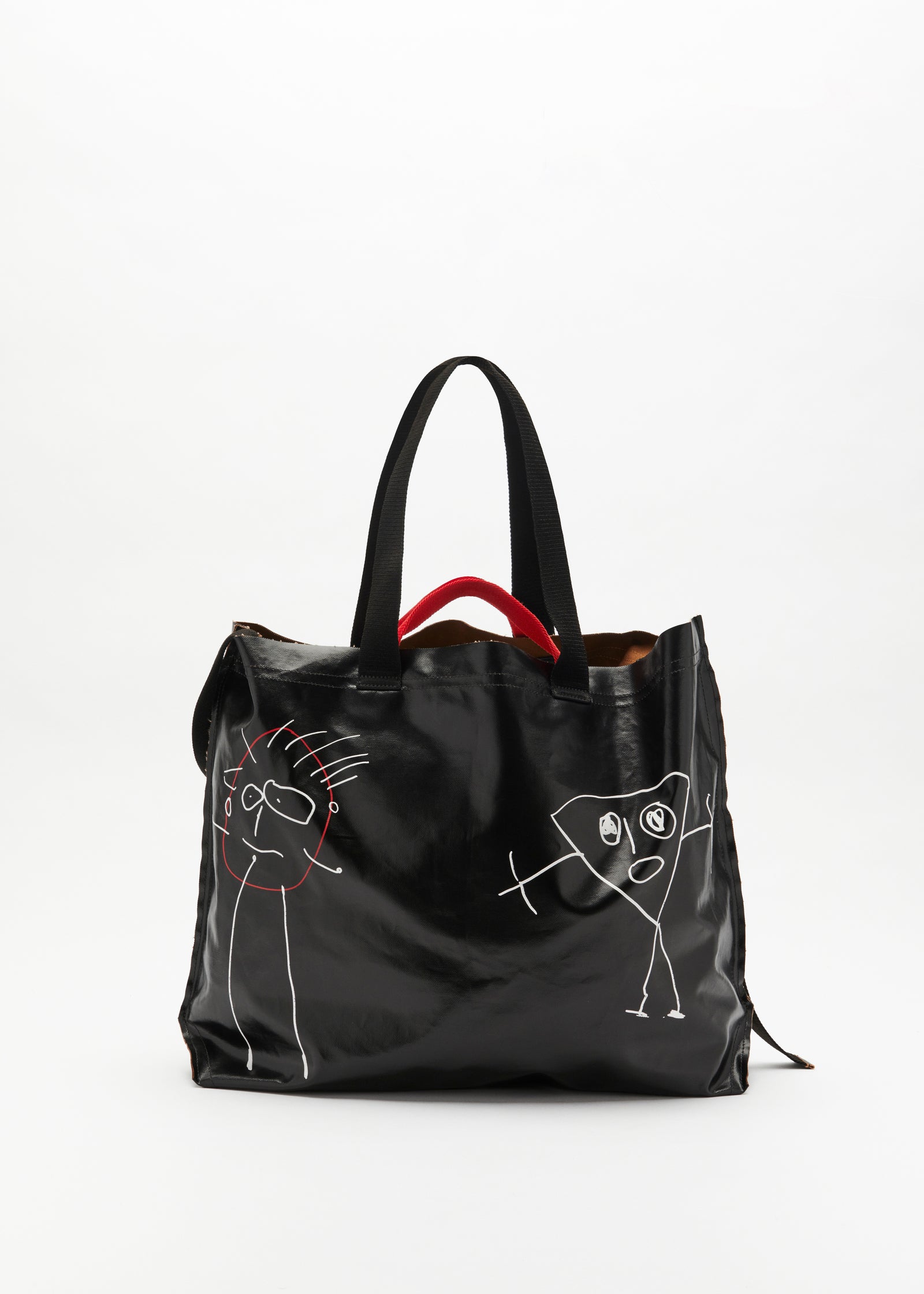 Pili And Bianca Large Black Tote Bag | Black | Plan C