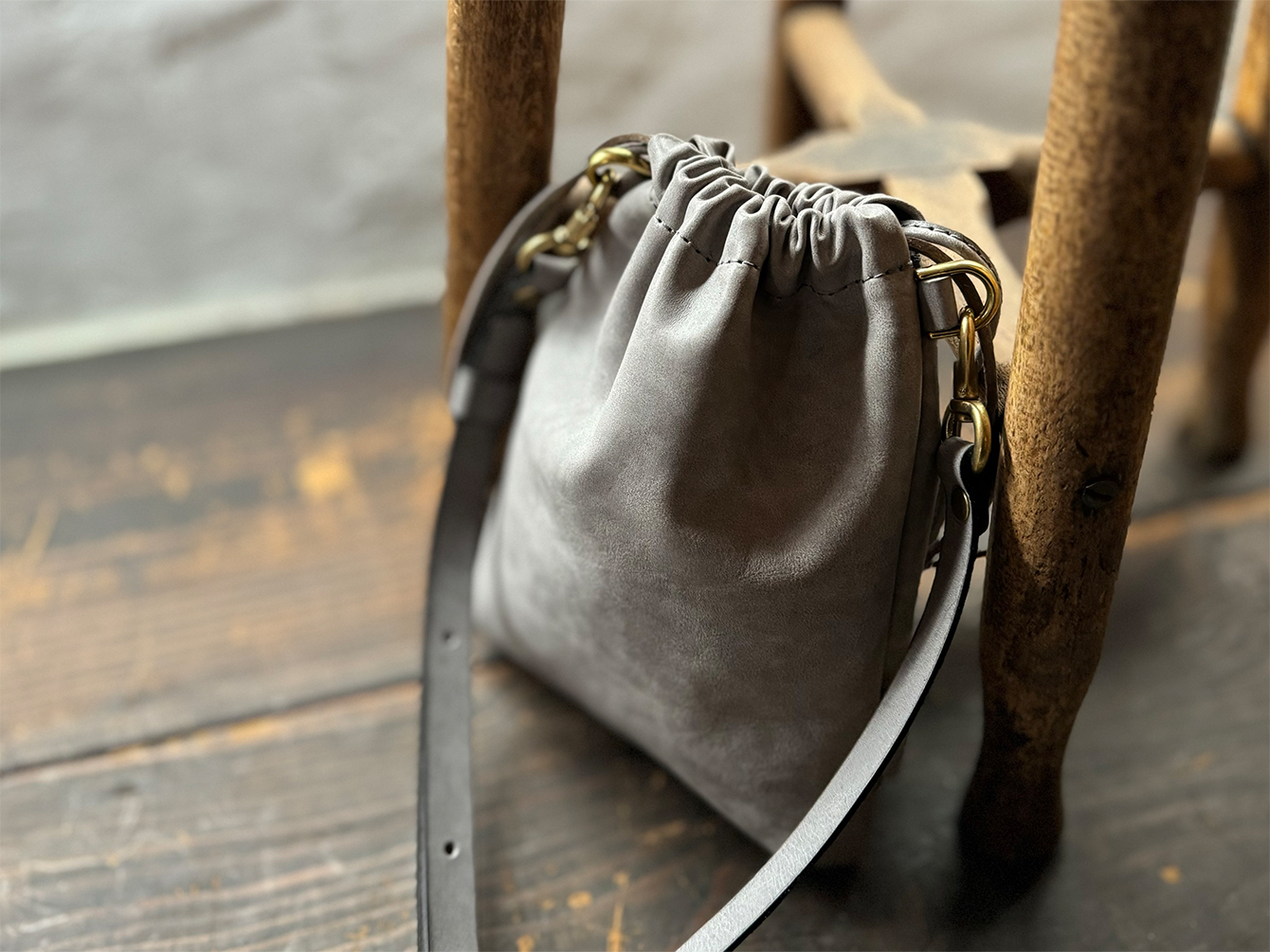 ドローストリングポーチM / ショルダーオプション追加 - PLANT