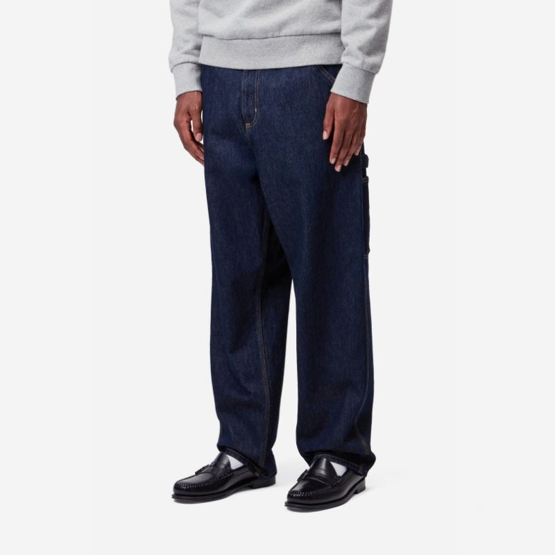 Carhartt WIP デニムパンツ SINGLE KNEE PANT ブルー | ストリート