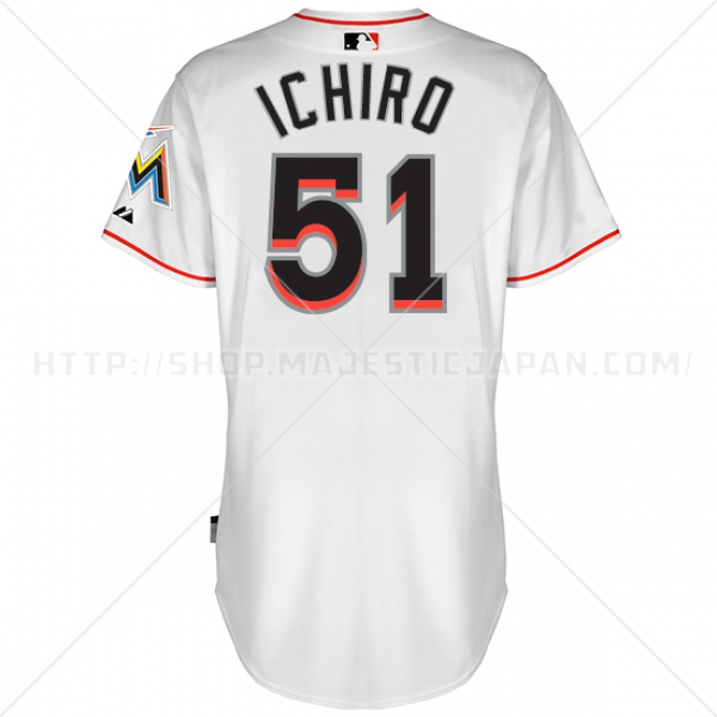 イチロー選手のマイアミ・マーリンズ オーセンティック ジャージを販売