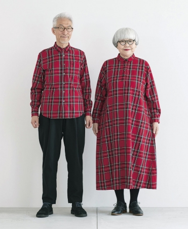 bonpon夫妻とコラボしたリンクコーデも楽しめる「タータンワンピース