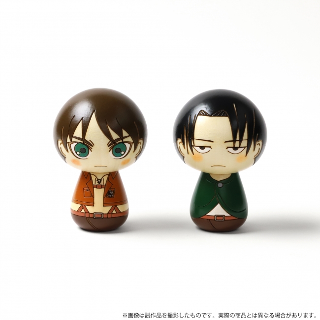 攻殻機動隊』と『進撃の巨人』の人気キャラクターがこけしに