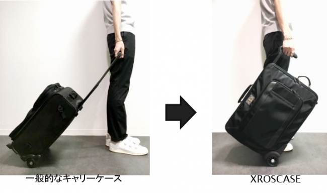 旅行シーズンの人混みもスムーズに！独自の携行形態で周囲へ迷惑になり