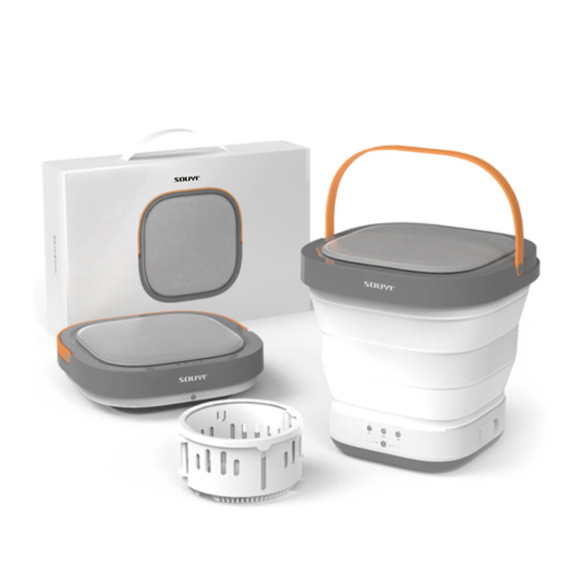 ソウイジャパン 脱水もできる『コンパクト折りたたみ洗濯機 SY-135