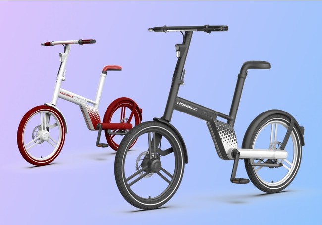 世界初！片側支持のチェーンレス電動アシスト自転車【HONBIKE】が1億