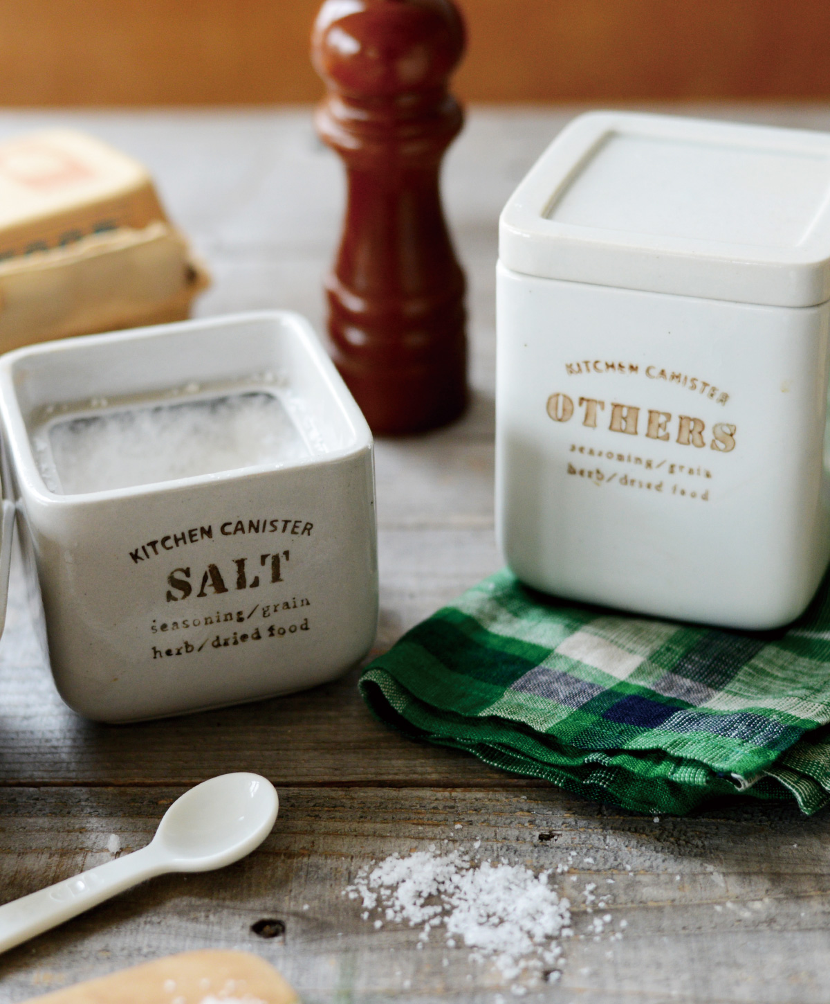 キッチン用品 :: キャニスター :: メト キャニスター S ソルト