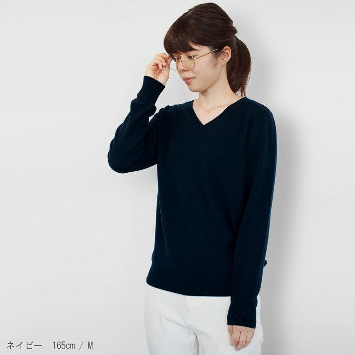 カシミヤ100％Vネックセーター | Milestone公式オンラインストア