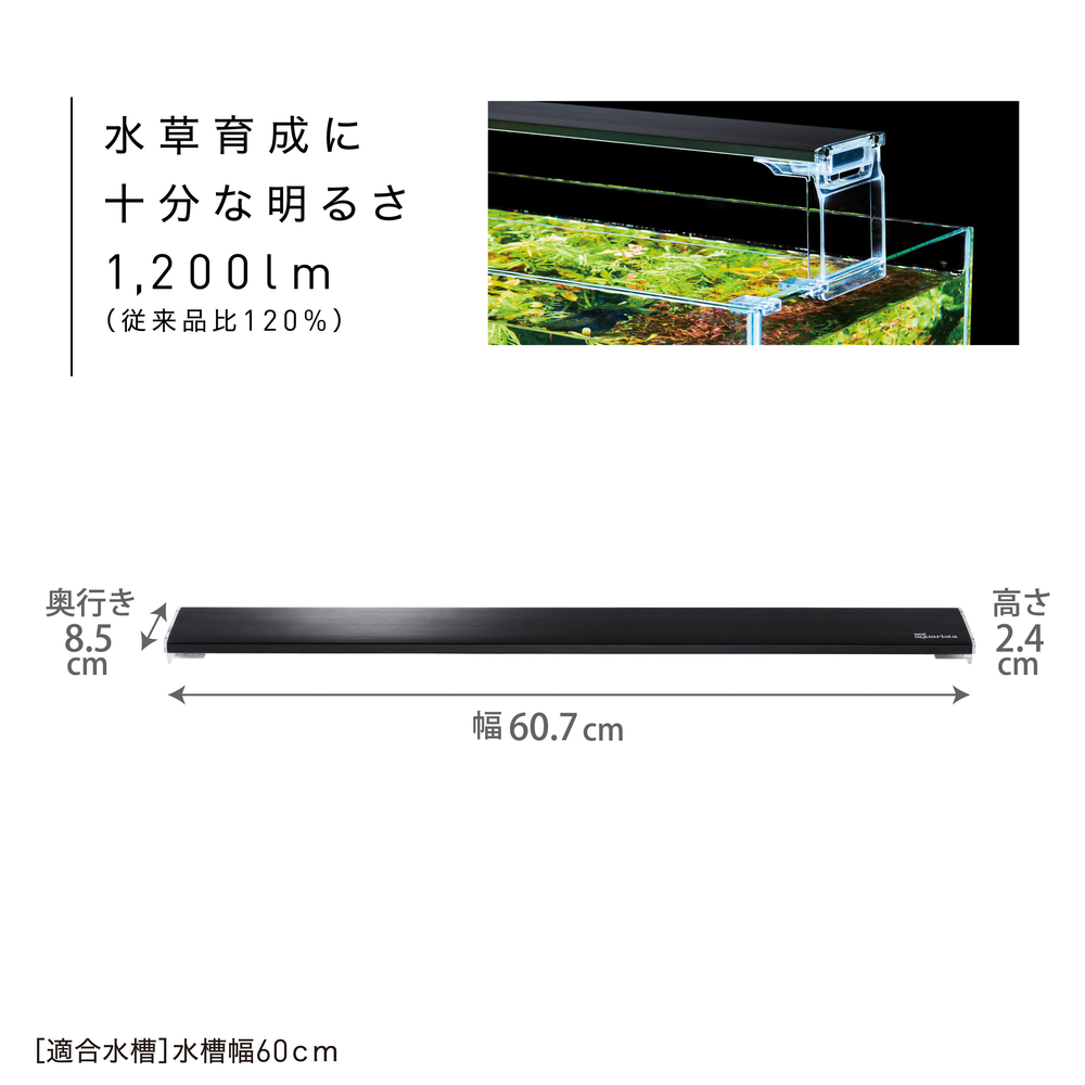 GEX aquarista CLEAR LED POWERⅣ 600 BK | ジェックス株式会社