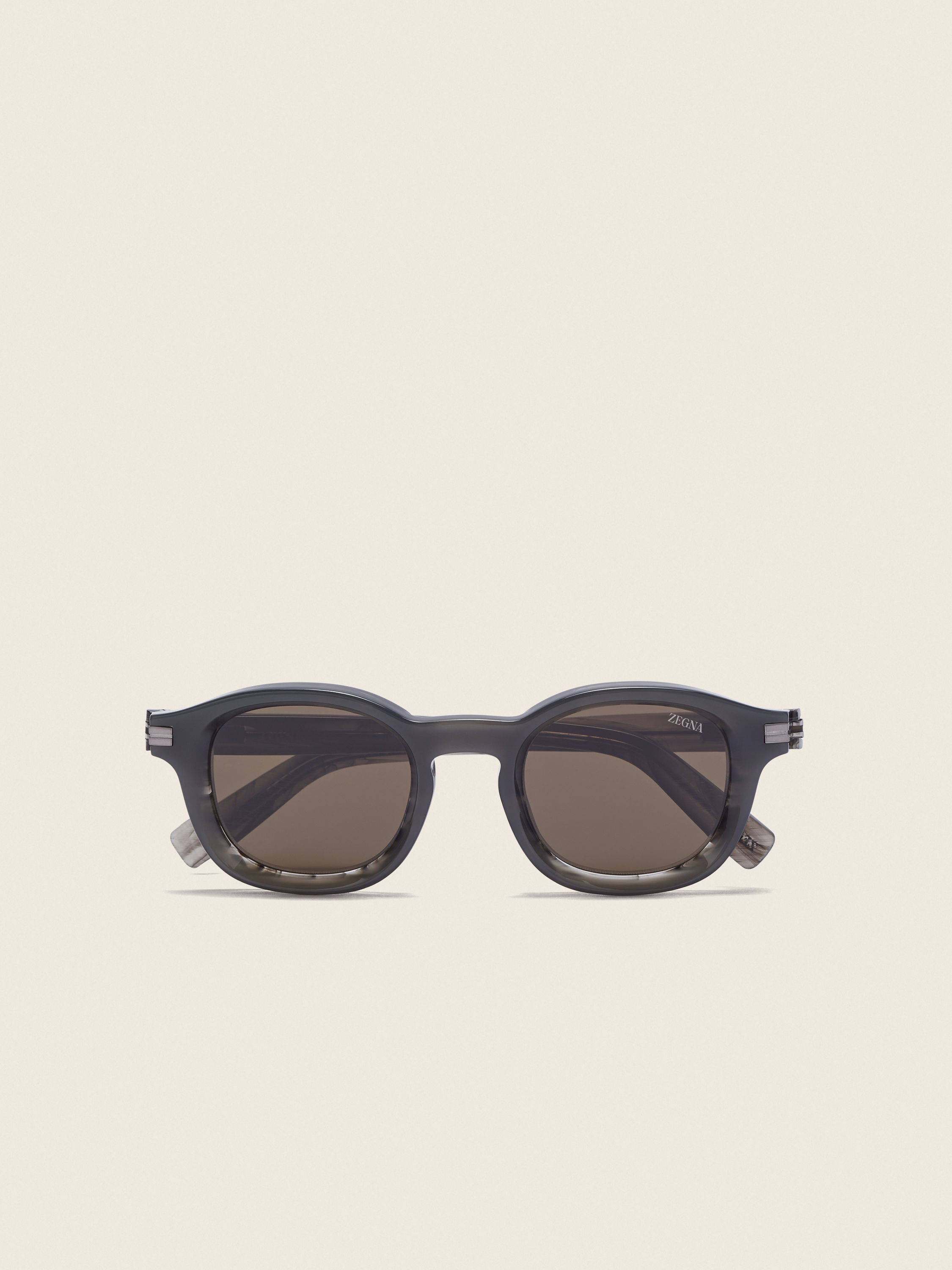 Opal Grey and Striped Grey Aurora I Acetate Sunglasses FW25