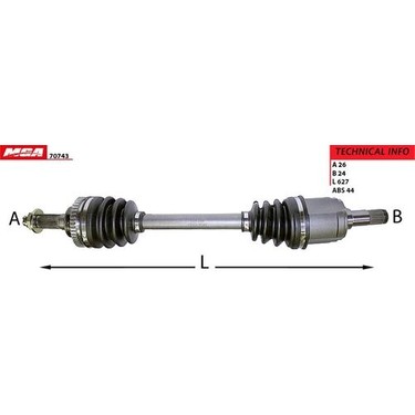 Mga 70743 Aks Komple Sol Abs'li Mazda 323-LANTIS 95-98 1.8 Fiyatı
