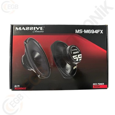 Massive MS-M694FX 300W 6x9 Oval Midrange Fiyatı