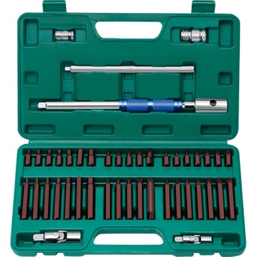44 Parça Bits Uç Seti Torx Allen ve Spline (S2 Çelik Fiyatı