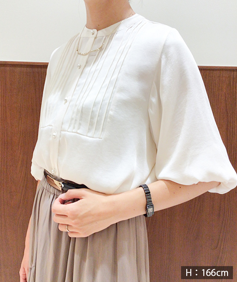 ピンタックバルーンスリーブブラウス(ブラウス・シャツ) | Alphabet's