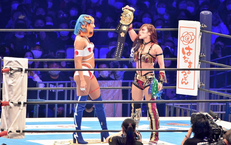 新日本】KAIRIが中野たむを下してIWGP女子王座初防衛！元WWEのサーシャ