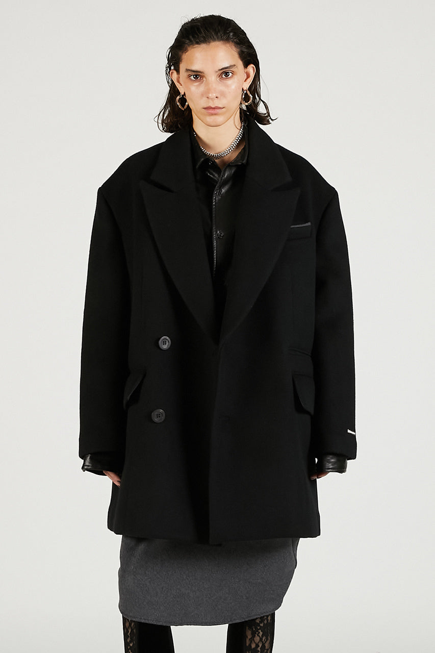 Wool Double Mid-Length Coat - SALE