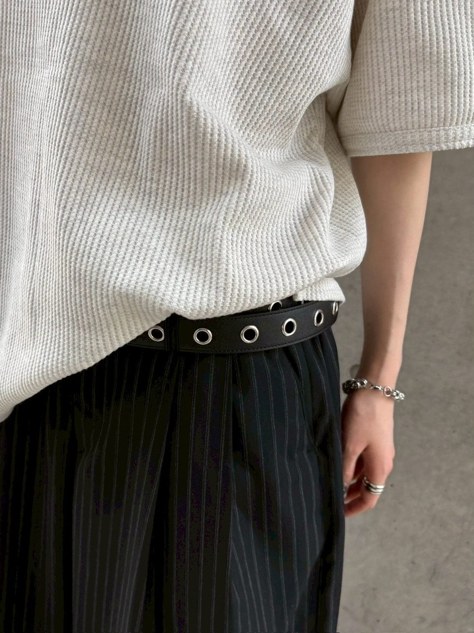 nmtc +】stripe slacks shorts / 【エヌエムティーシープラス