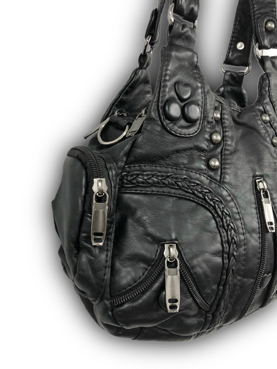 受注制【Never mind the XU】vintage leather bag / 【ネバーマインド