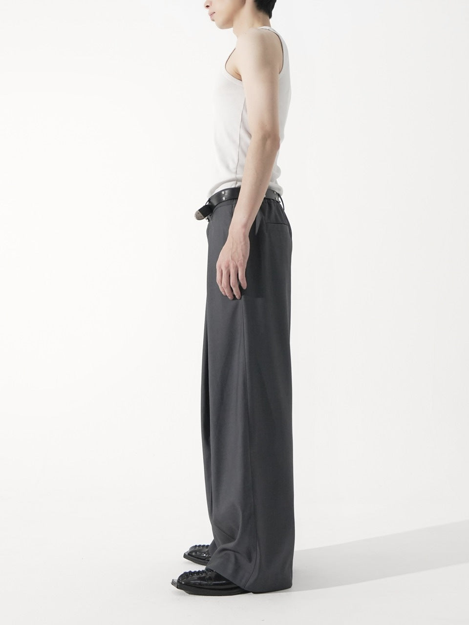 CS】cross tuck drape slacks – PRESSING WEB SHOP