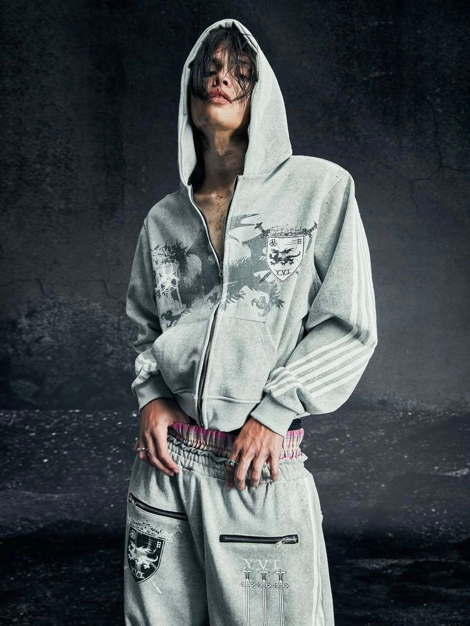 Cozy world Wide】ROYAL KNIGHT CLUB WAXED - HOODZIP – PRESSING WEB SHOP