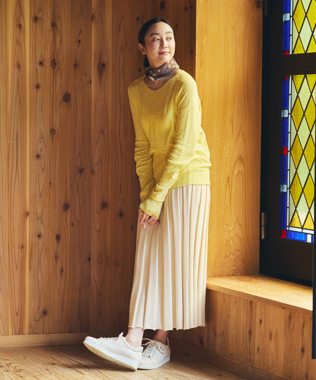 エリシルクVネックプルオーバー / オーガニックコットン – PRISTINE