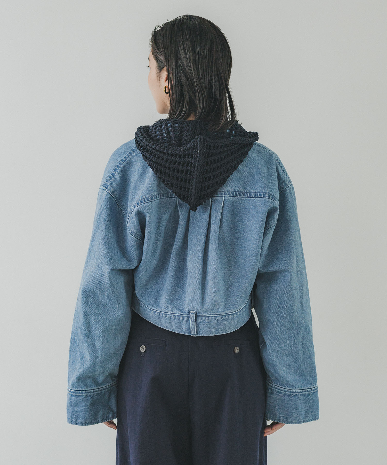 ショートデニムジャケット(FREE LIGHT BLUE): : ウィメンズ｜PUBLIC