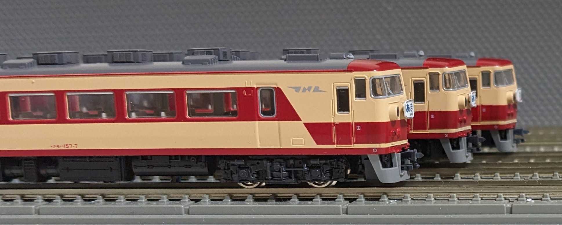 🔴入線 kato 10-393/394 157系[あまぎ] 7両基本セット/2両増結セット 9