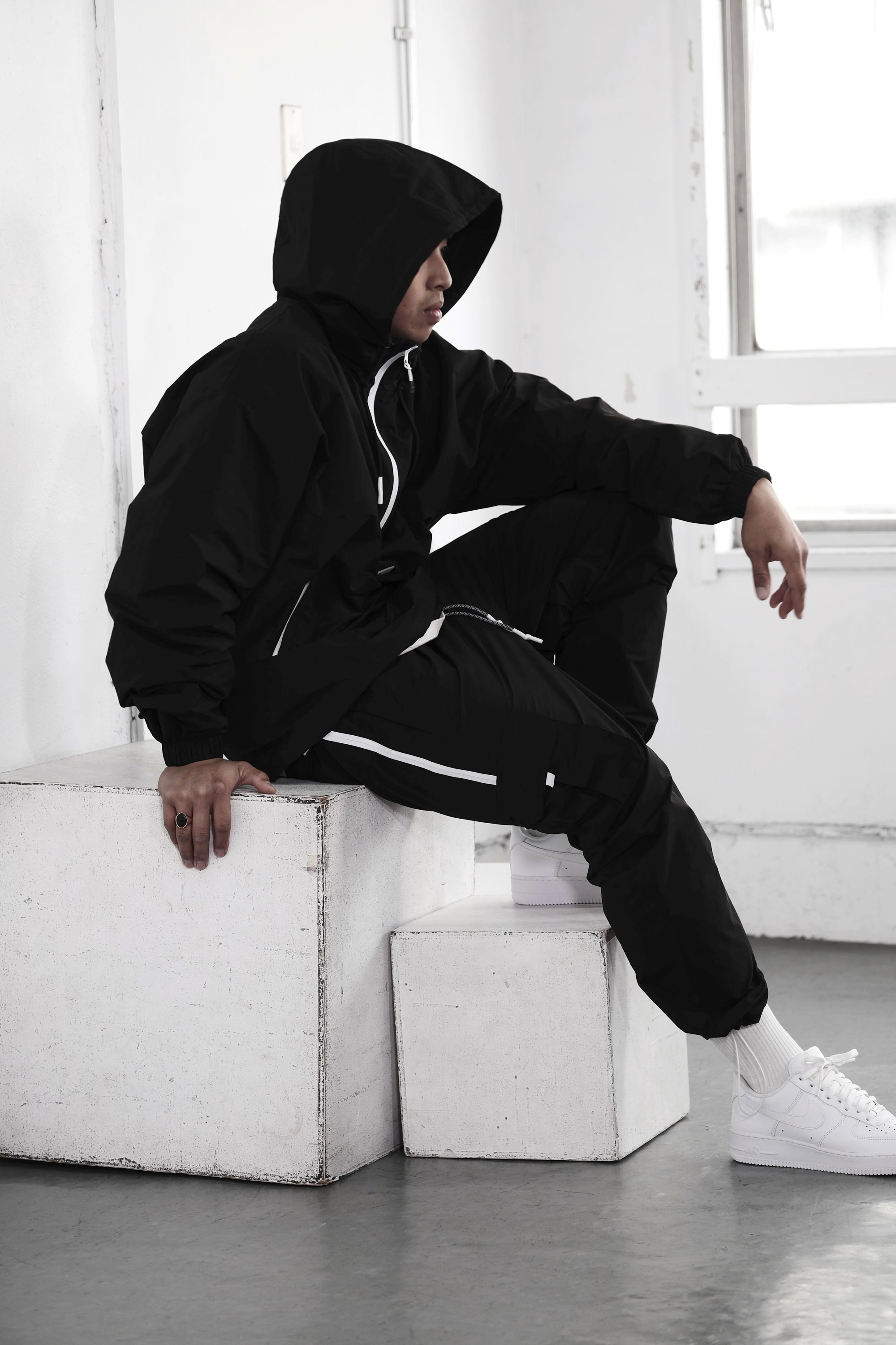 Pvot Anorak Premium Nylon Jacket (Black)