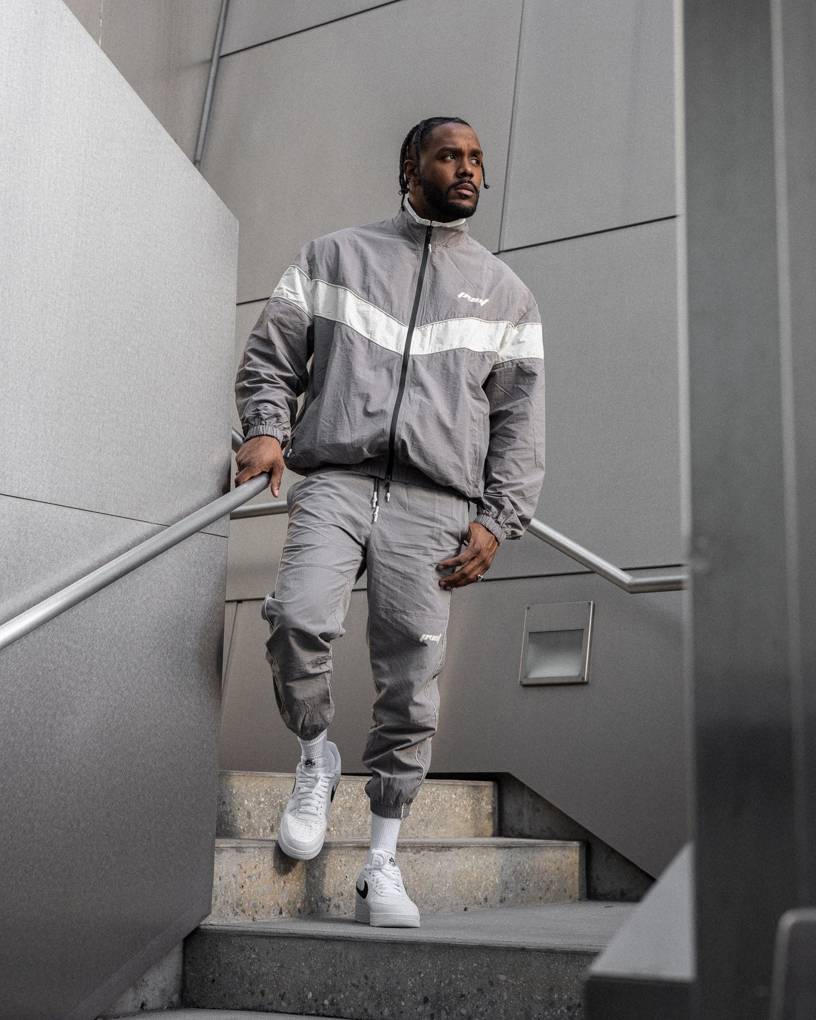 Pvot Athleisure Nylon Premium Jacket (Gray)