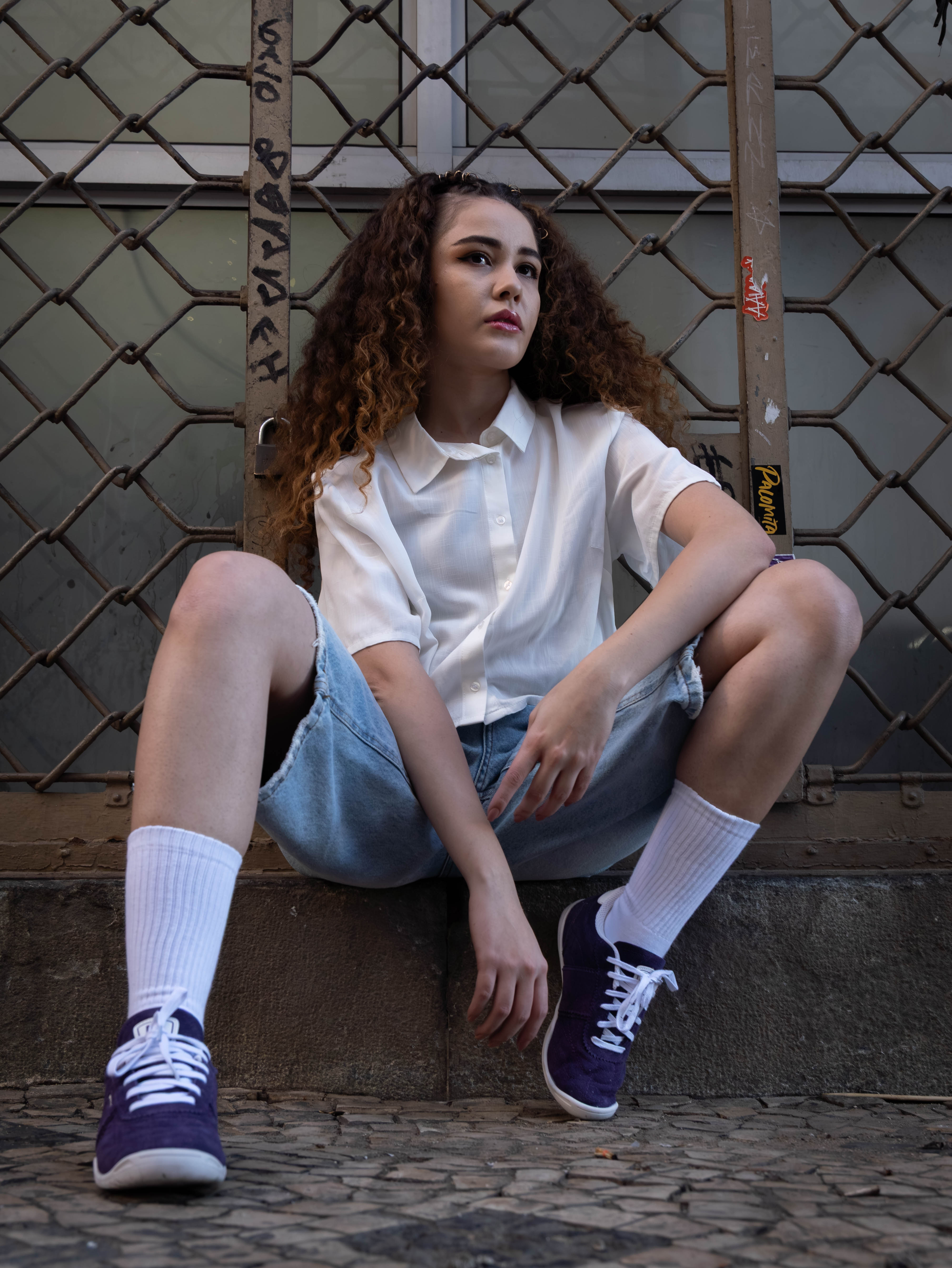 Tênis Qix Sidekick Camurça - Alvejado e Branco