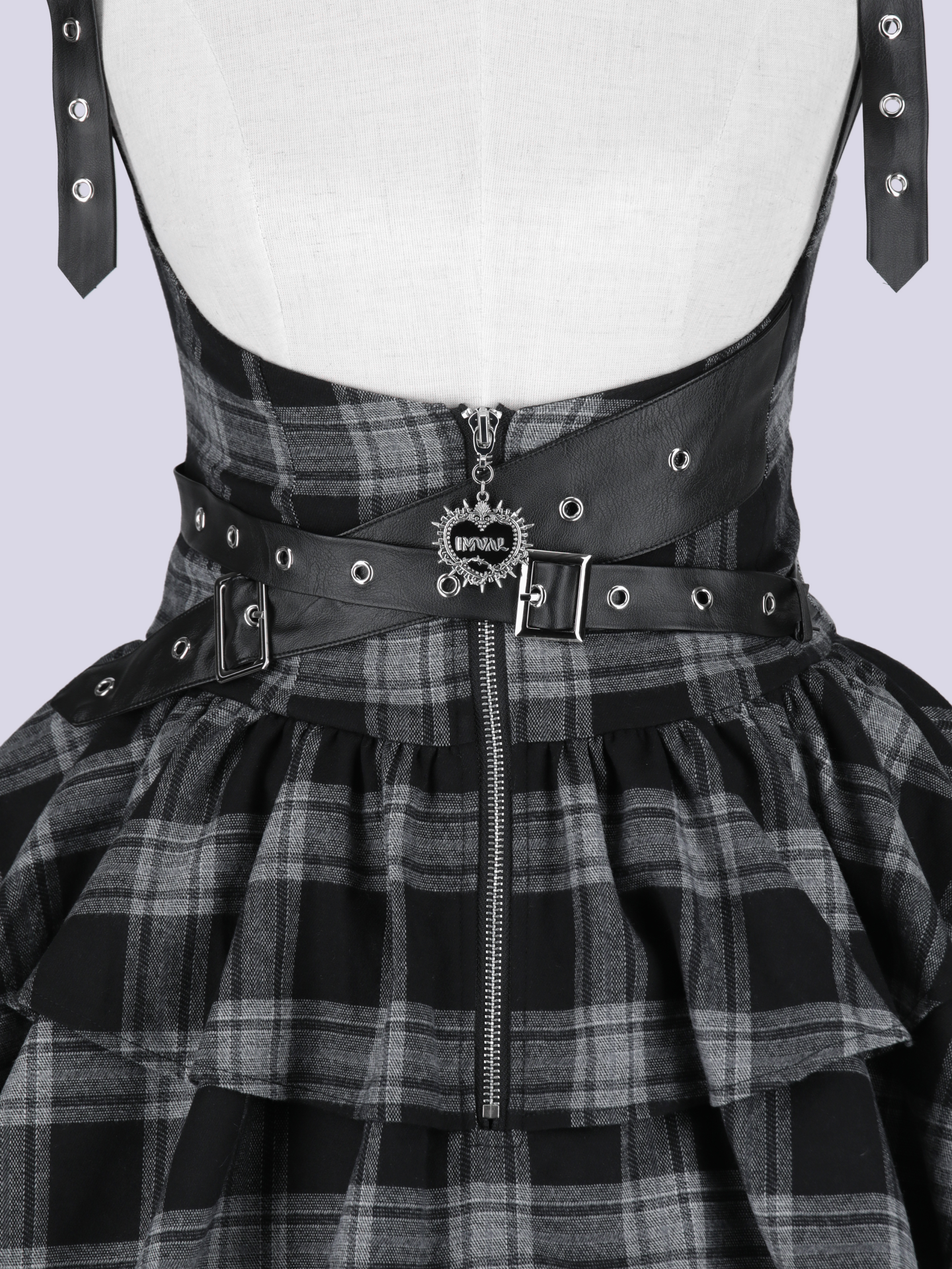 IMVAL / Frill Leather Dress [GRYCK] - QOOZA